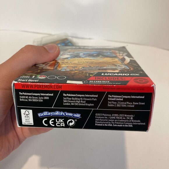 Pokemon TCG ex Battle Deck LUCARIO ex Box 60 Card Deck New Open Box - Picture 4 of 12